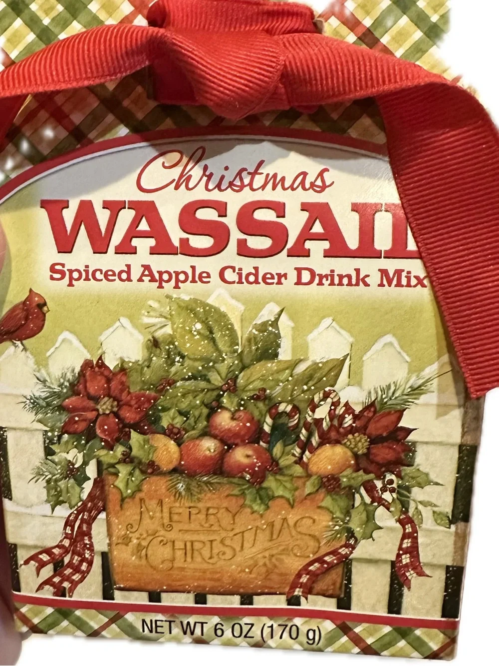 2011 CHRISTMAS WASAIL SPICED APPLE CIDER DRINK MIX GIFT COLLECTIBLE SUSAN WINGET